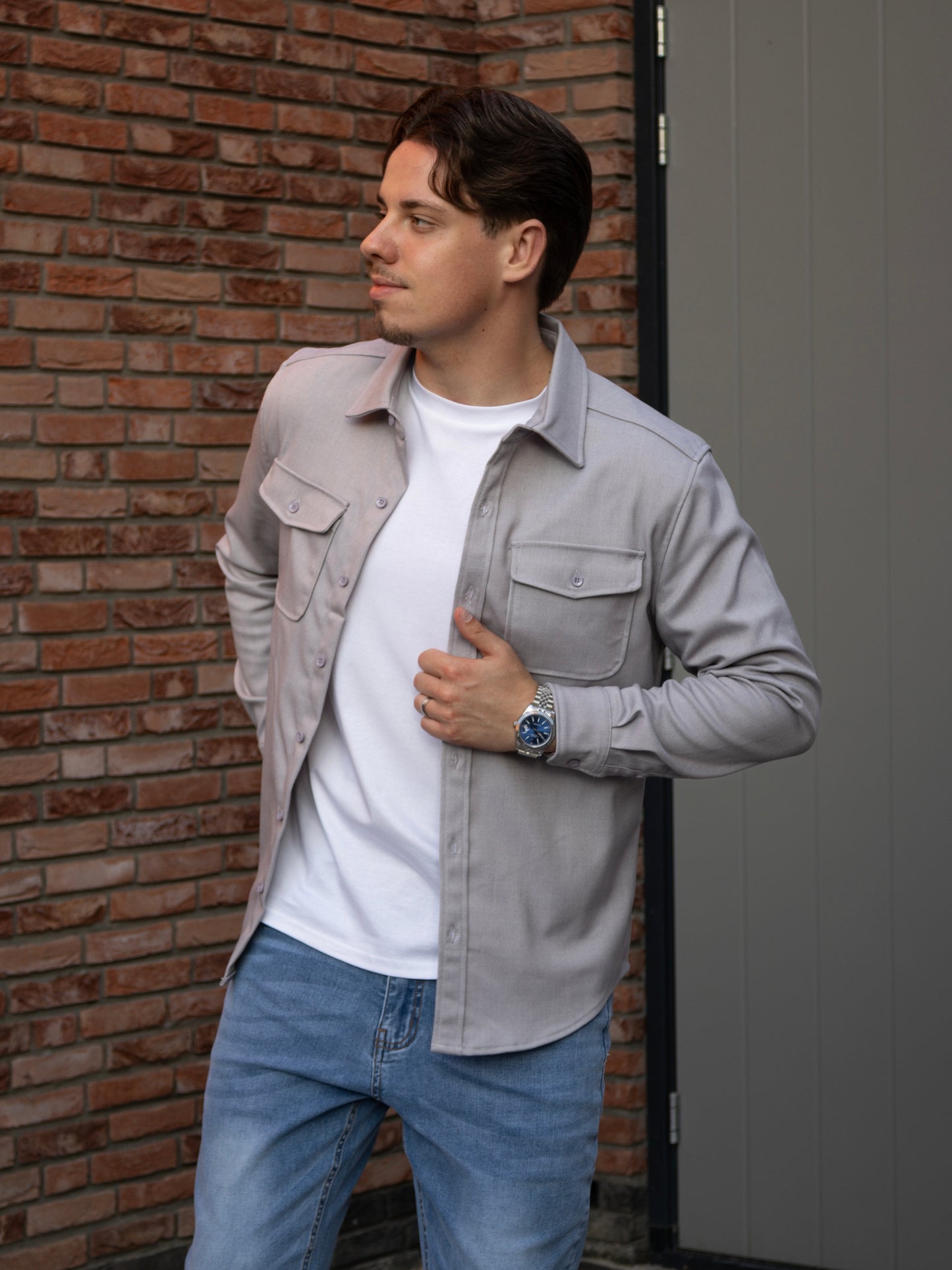 The Milano Overshirt - Grey