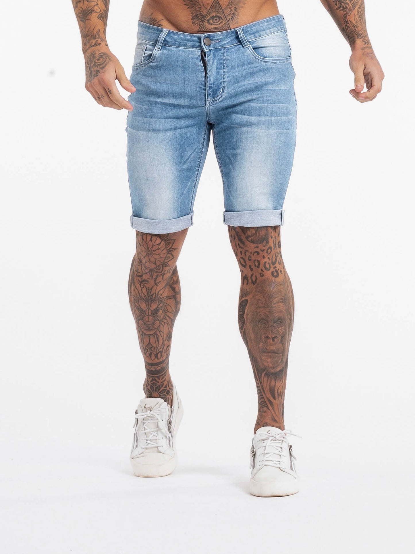 Stylish Michèllo jeans trousers and shorts in various sizes, colors, and styles for men, including class, ripped designs, and summer shorts.