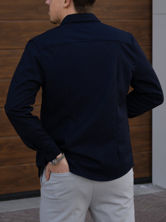 The Milano Overshirt - Dark Blue