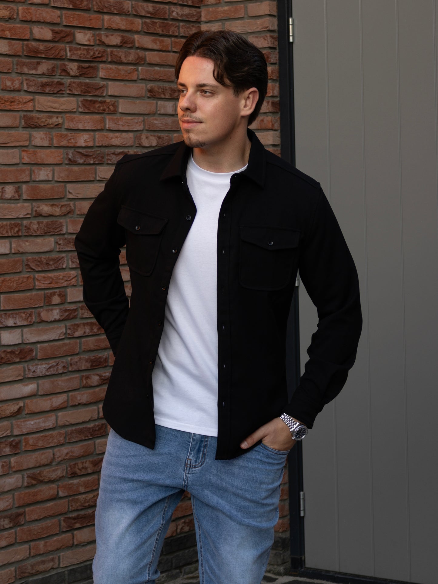 The Milano Overshirt - Black