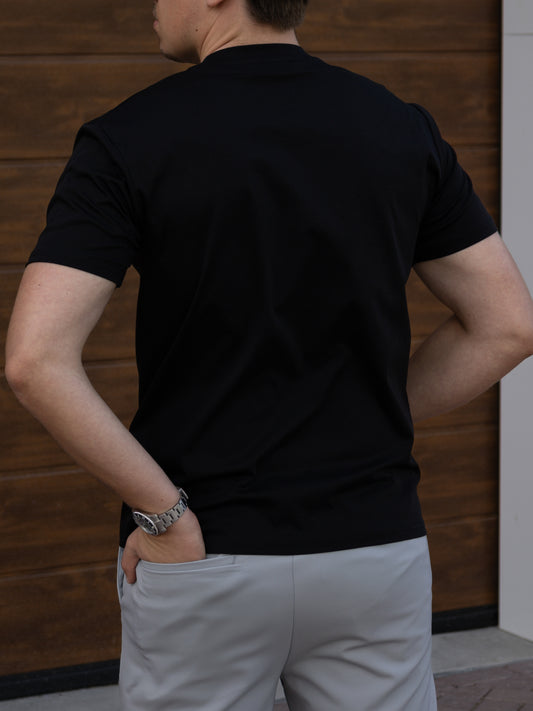 The Mercerised T-Shirt - Black