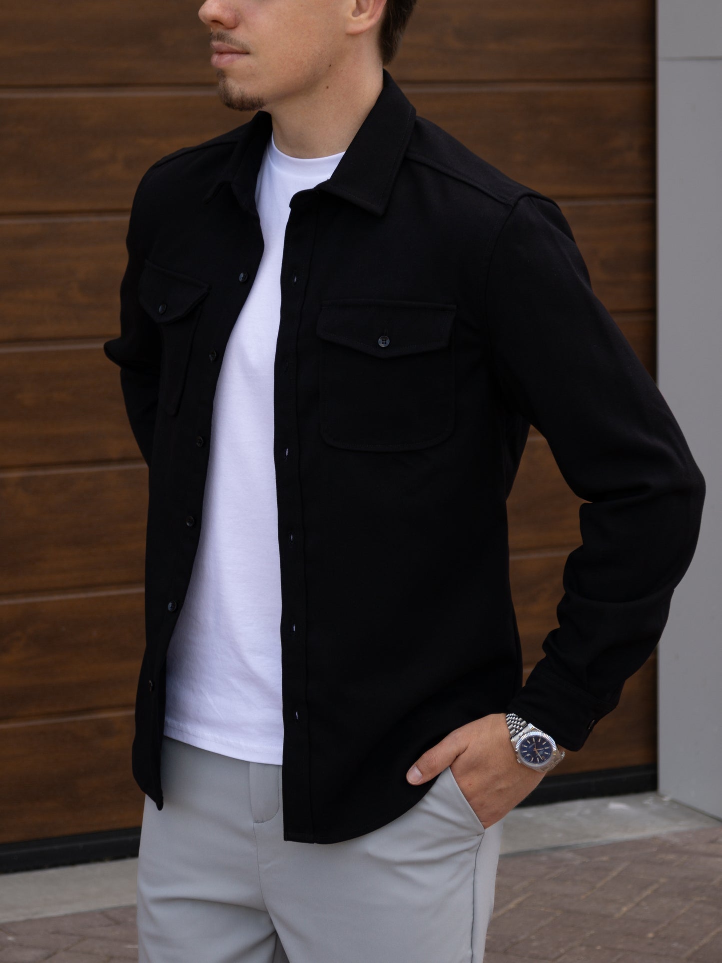 The Milano Overshirt - Black