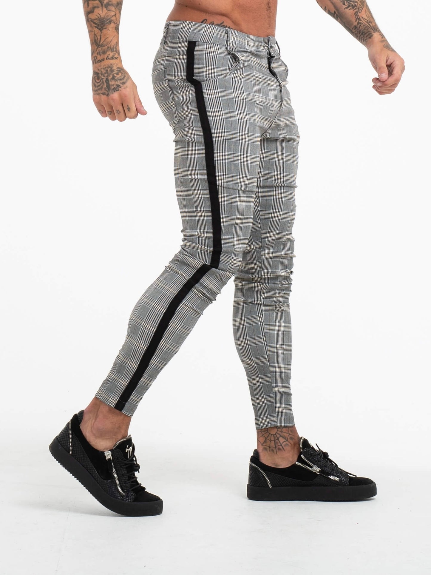 THE EMANUELE TROUSERS - GREY/BLACK 2.0