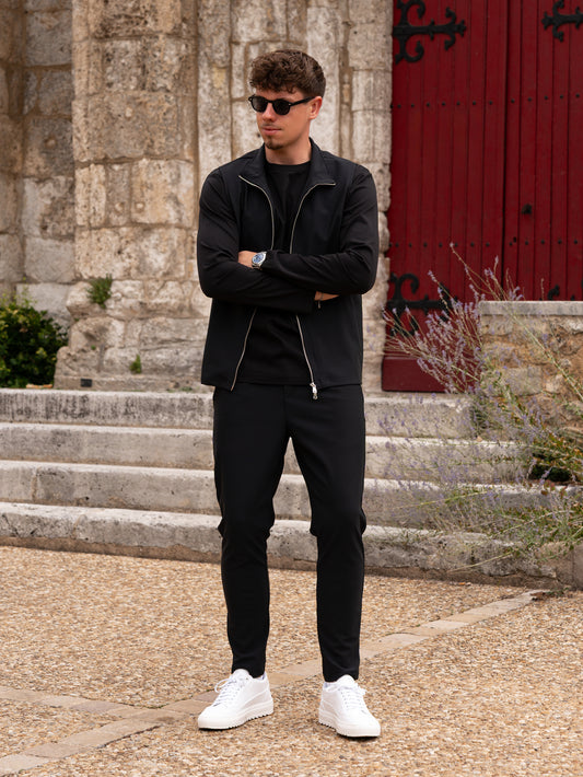 Tech Gilet Suit - Black