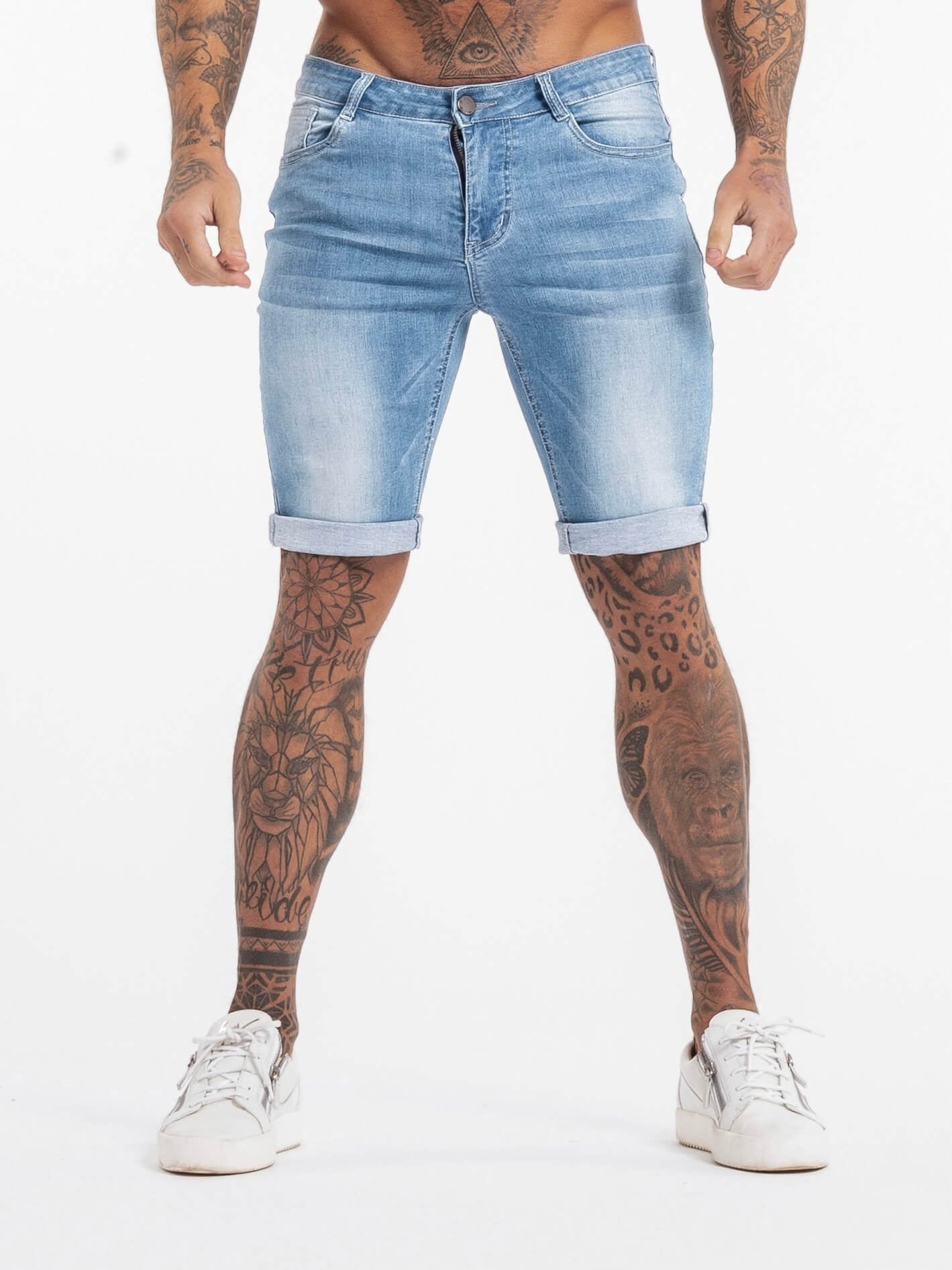 Stylish Michèllo jeans trousers and shorts in various sizes, colors, and styles for men, including class, ripped designs, and summer shorts.