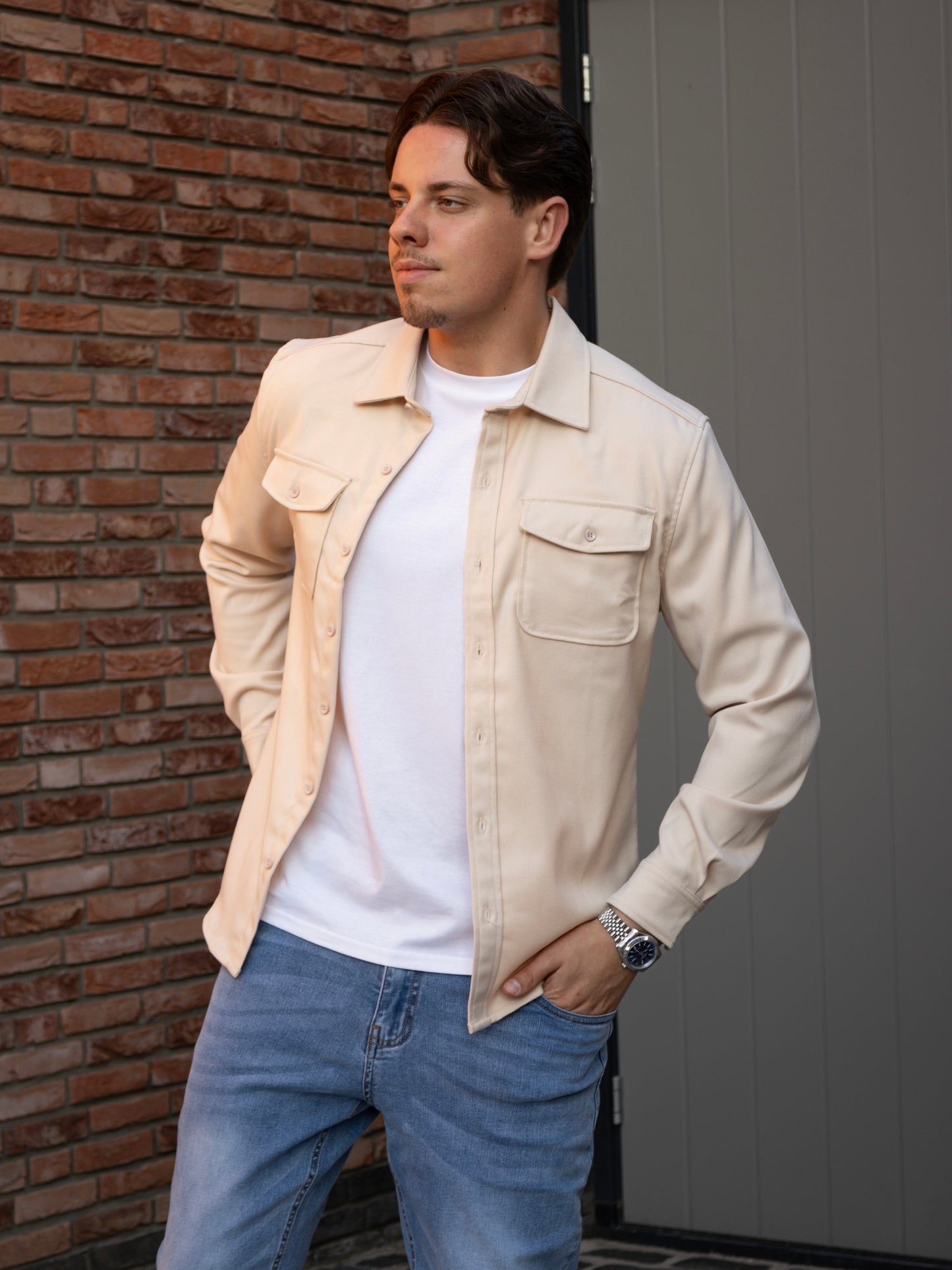 The Milano Overshirt - Beige