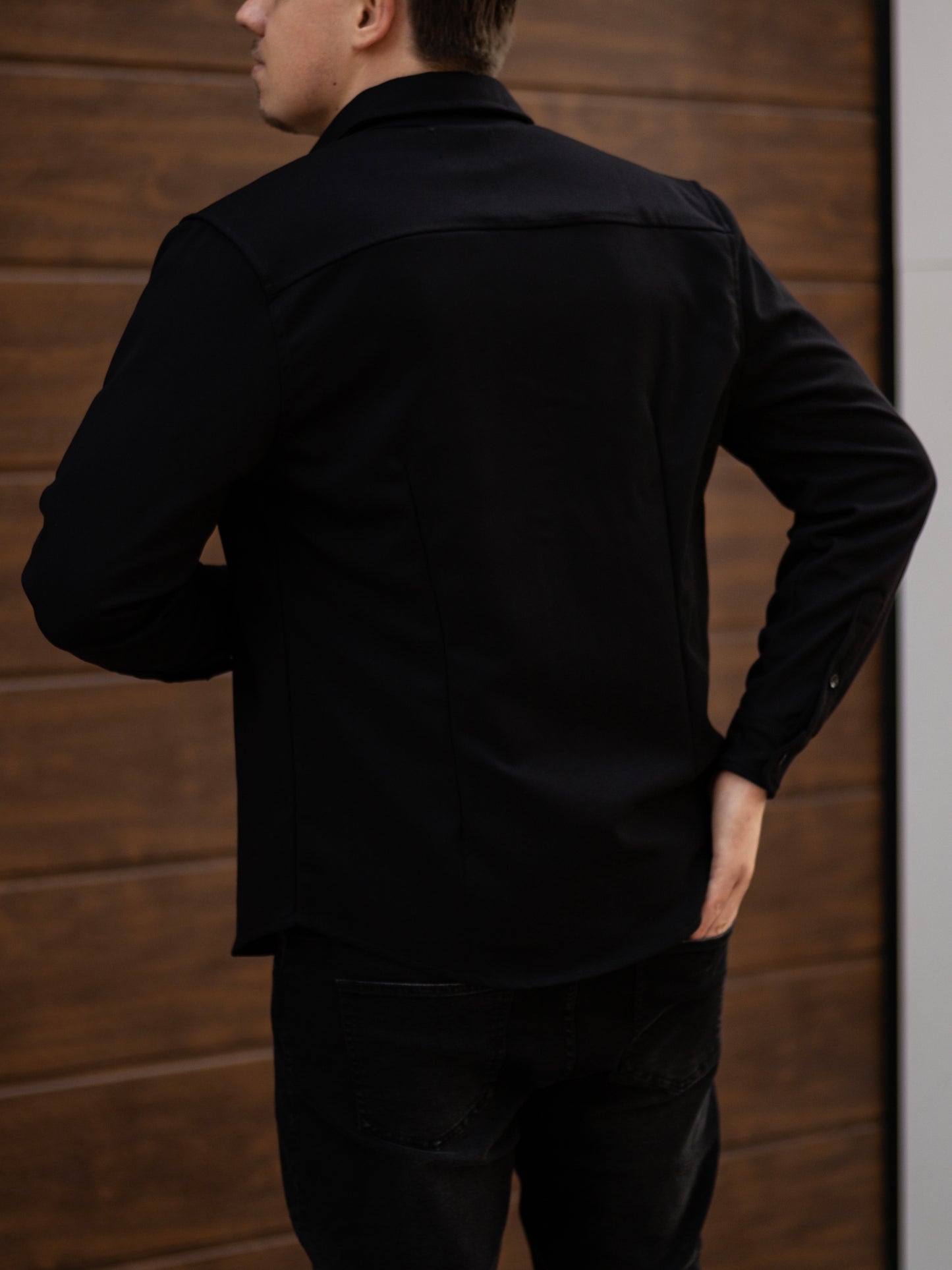 The Milano Overshirt - Black