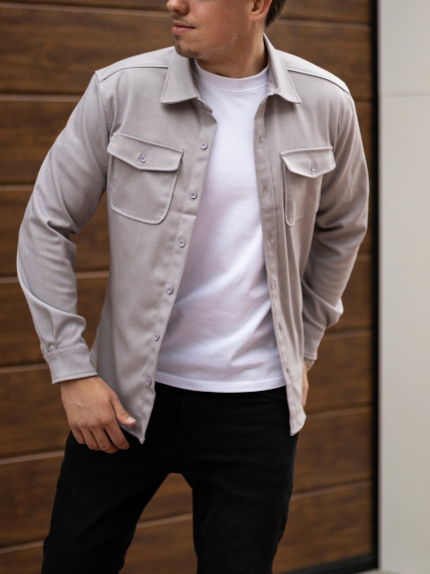The Milano Overshirt - Grey