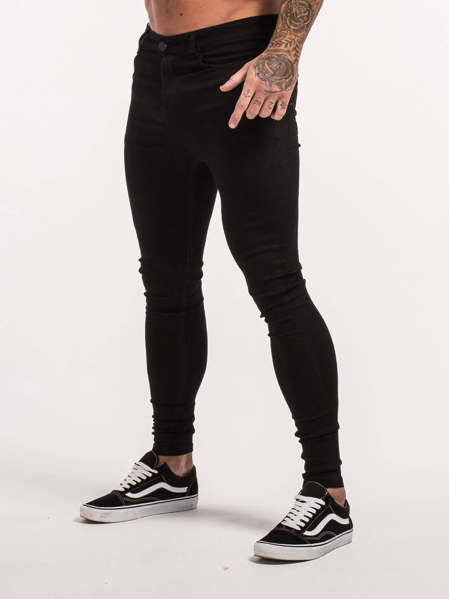 Stylish Michèllo jeans trousers and shorts in various sizes, colors, and styles for men, including class, ripped designs, and summer shorts.