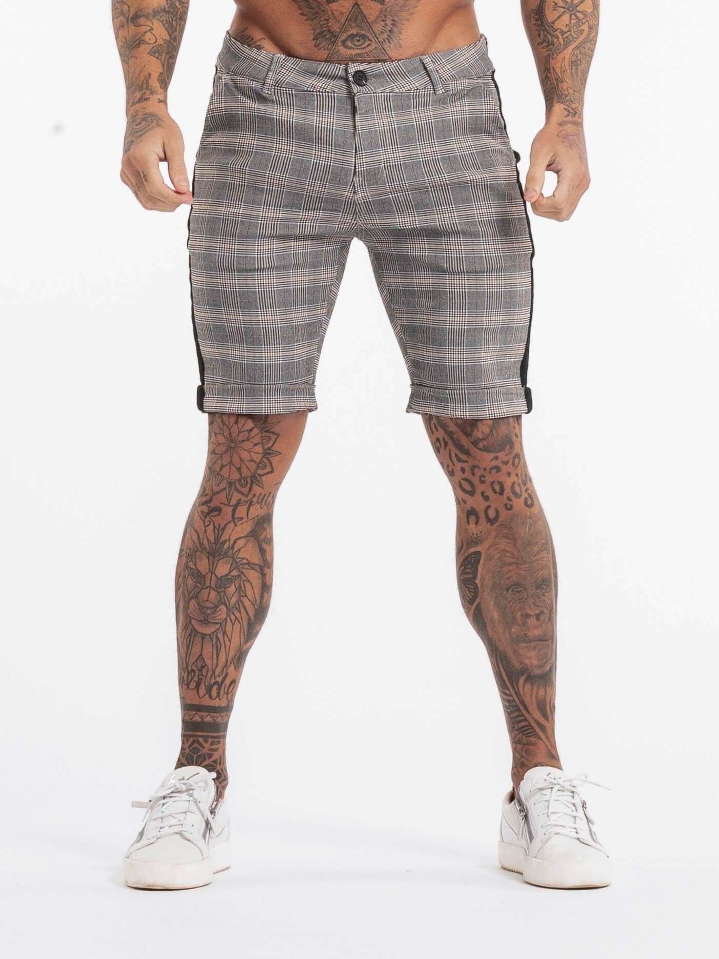 THE EMANUELE SHORTS - GREY/BLACK