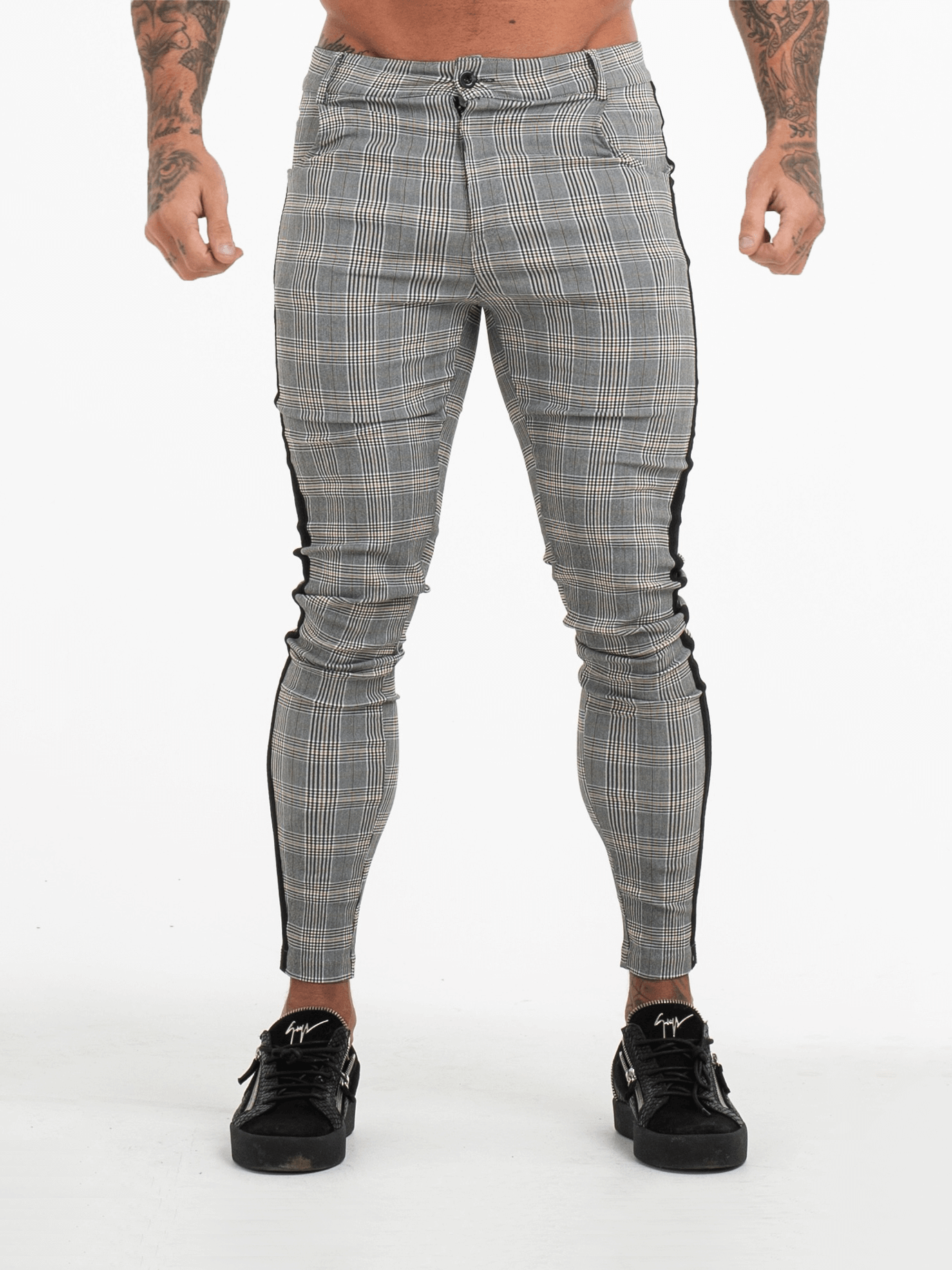 THE EMANUELE TROUSERS - GREY/BLACK 2.0