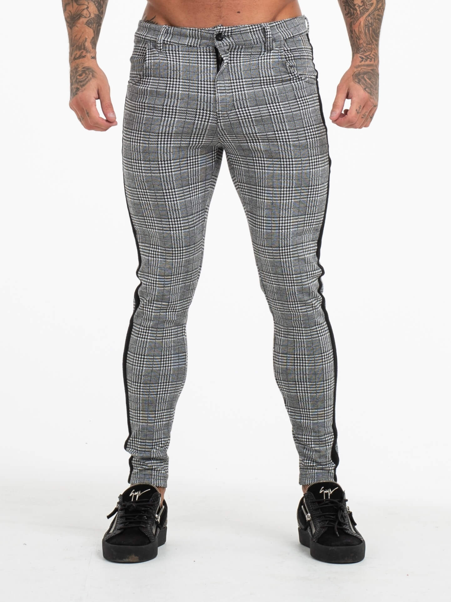 The Emanuele Trousers - Grey/Black