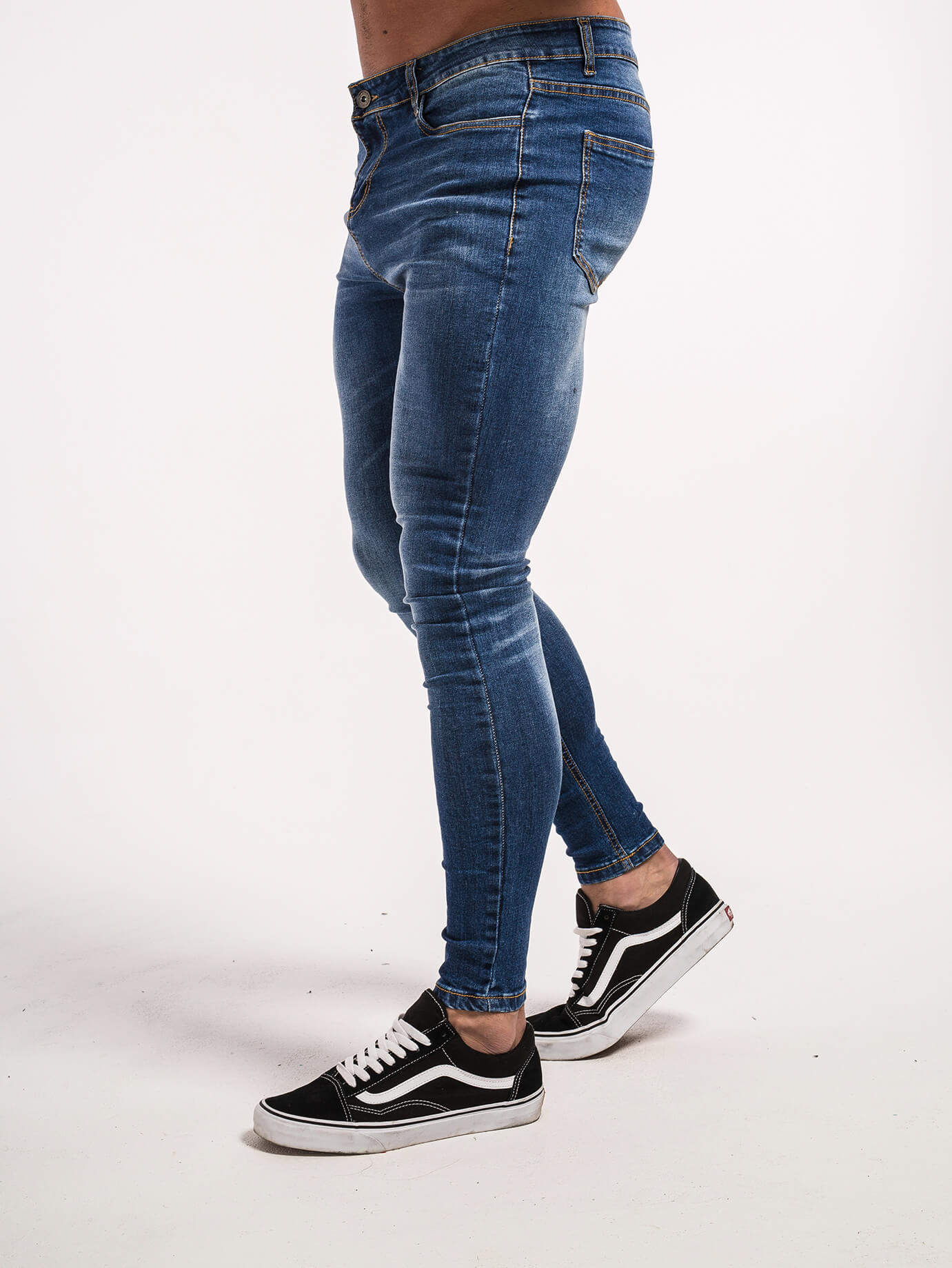 Stylish Michèllo jeans trousers and shorts in various sizes, colors, and styles for men, including class, ripped designs, and summer shorts.