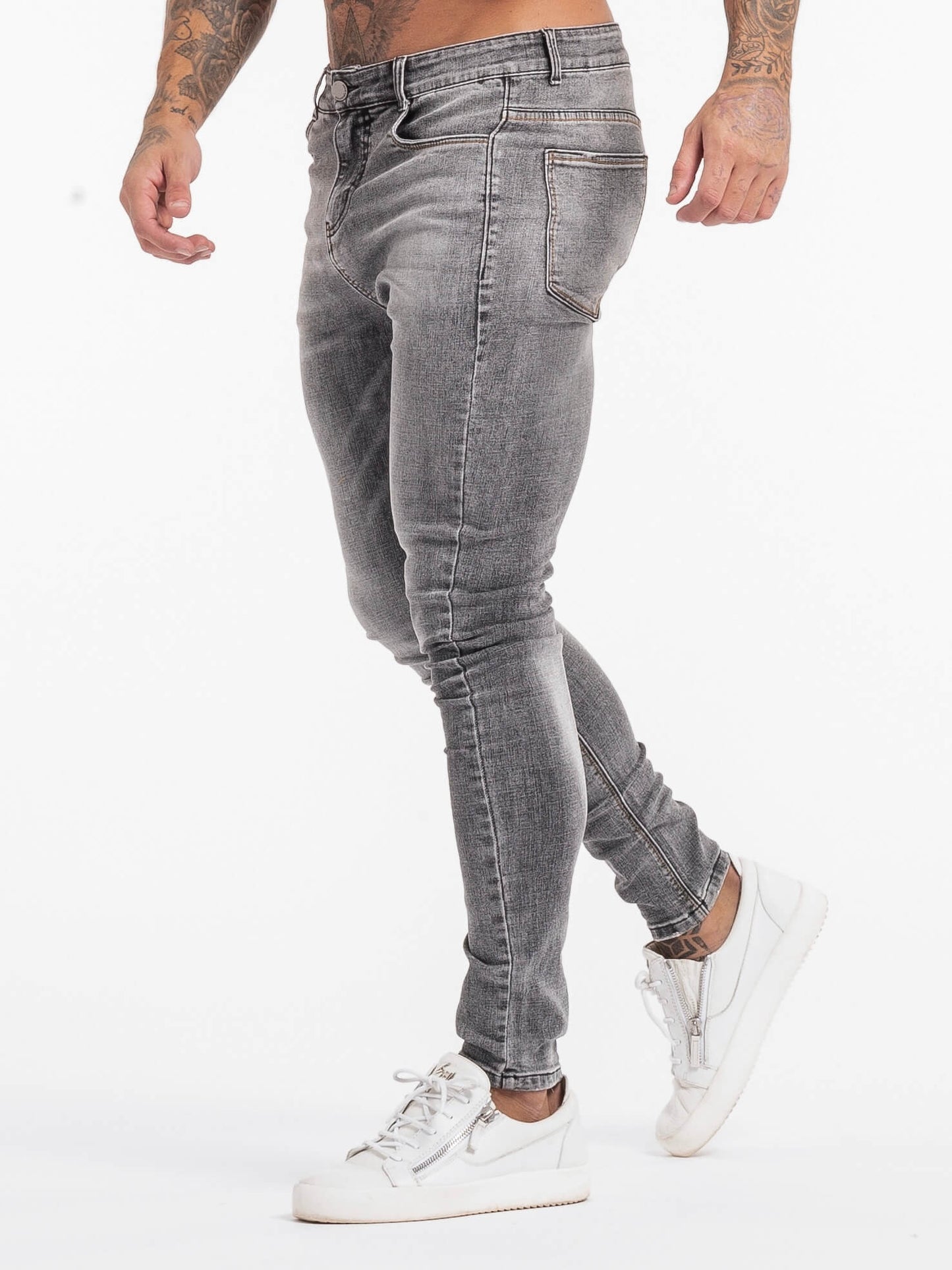Stylish Michèllo jeans trousers and shorts in various sizes, colors, and styles for men, including class, ripped designs, and summer shorts.