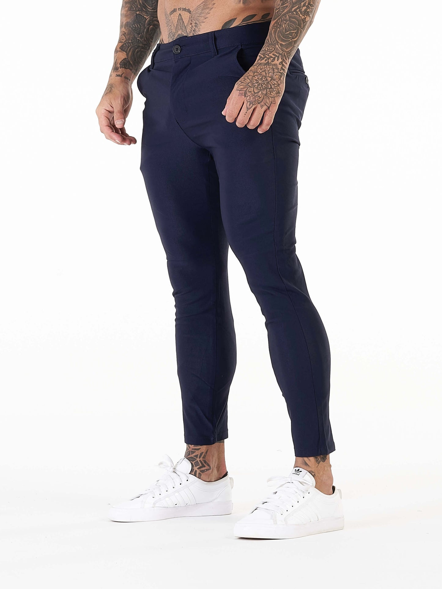 Stylish Michèllo jeans trousers and shorts in various sizes, colors, and styles for men, including class, ripped designs, and summer shorts.