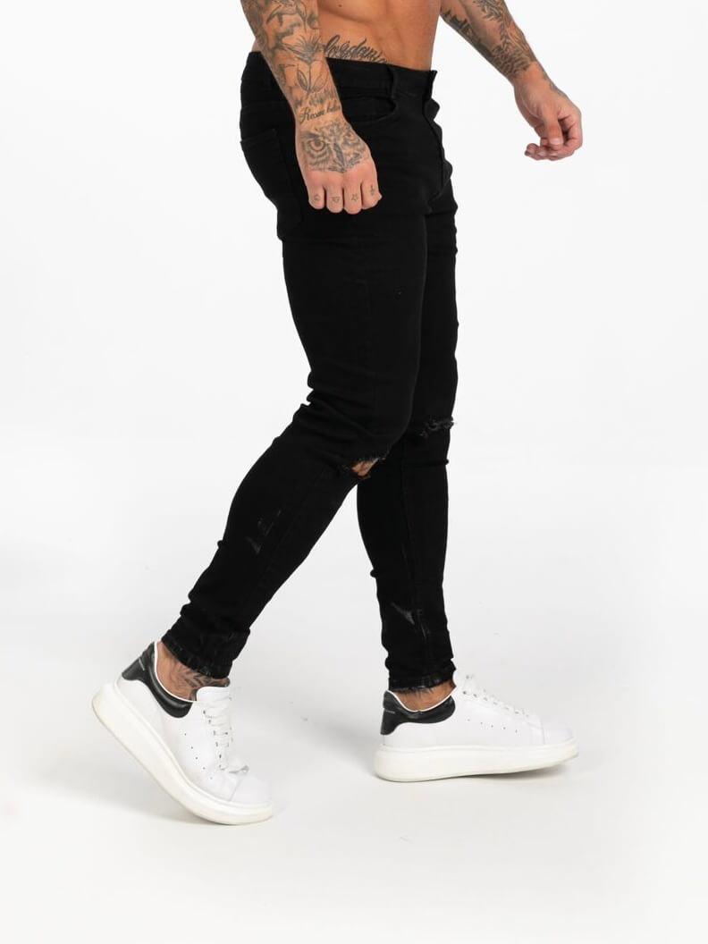 Stylish Michèllo jeans trousers and shorts in various sizes, colors, and styles for men, including class, ripped designs, and summer shorts.