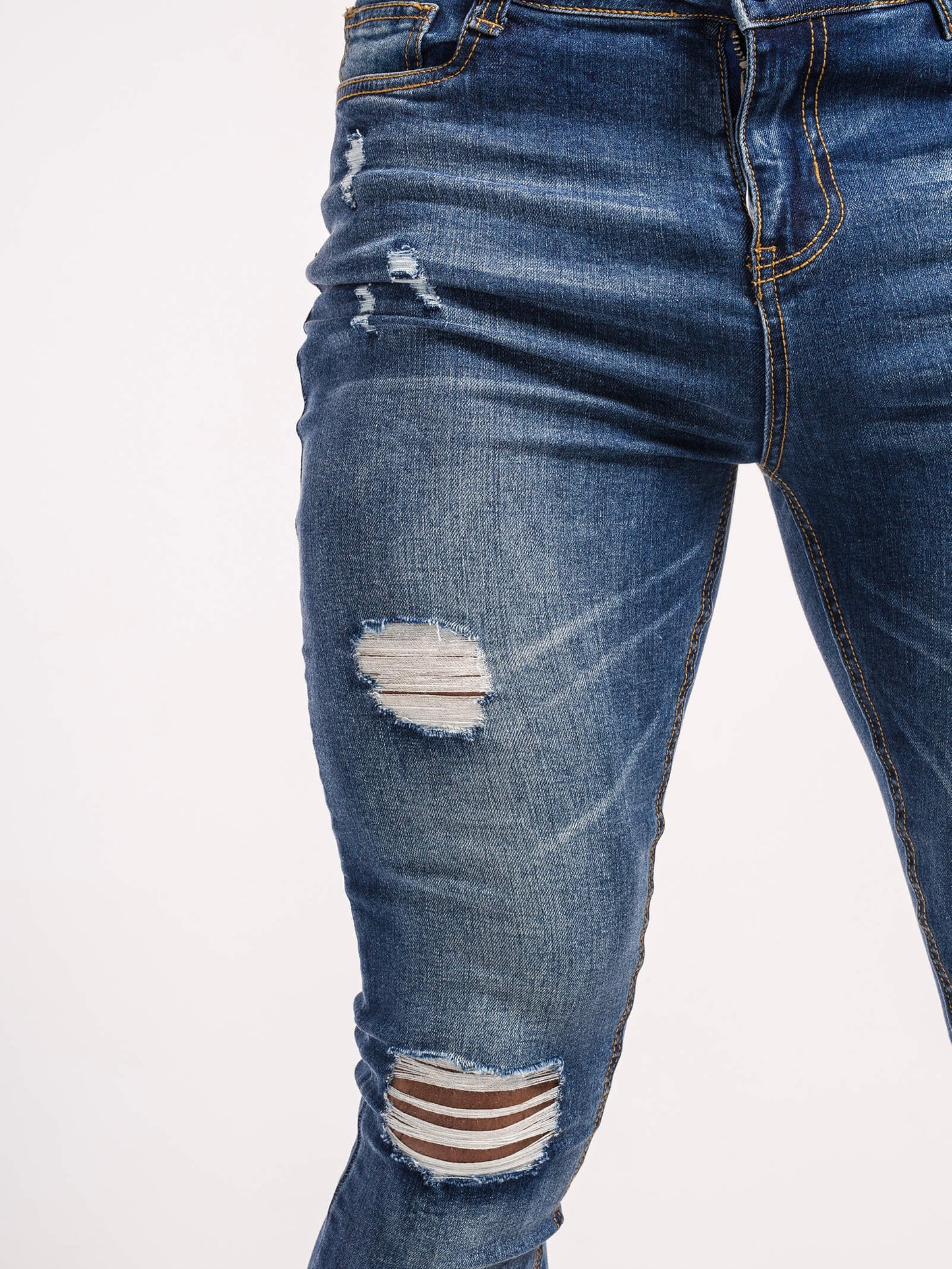 Stylish Michèllo jeans trousers and shorts in various sizes, colors, and styles for men, including class, ripped designs, and summer shorts.