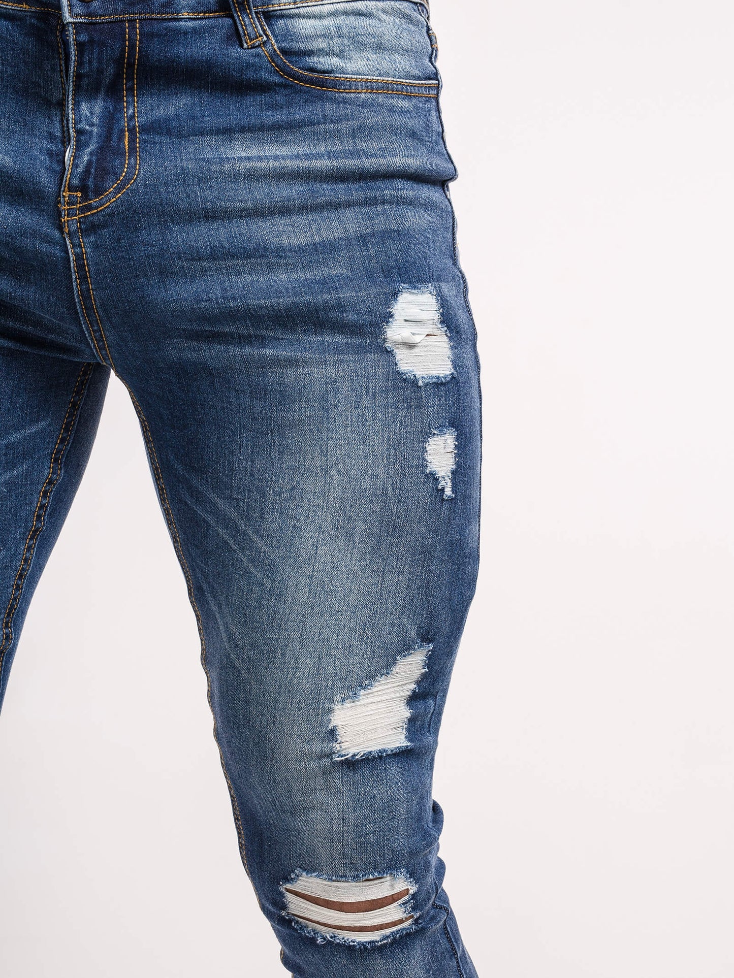 Stylish Michèllo jeans trousers and shorts in various sizes, colors, and styles for men, including class, ripped designs, and summer shorts.