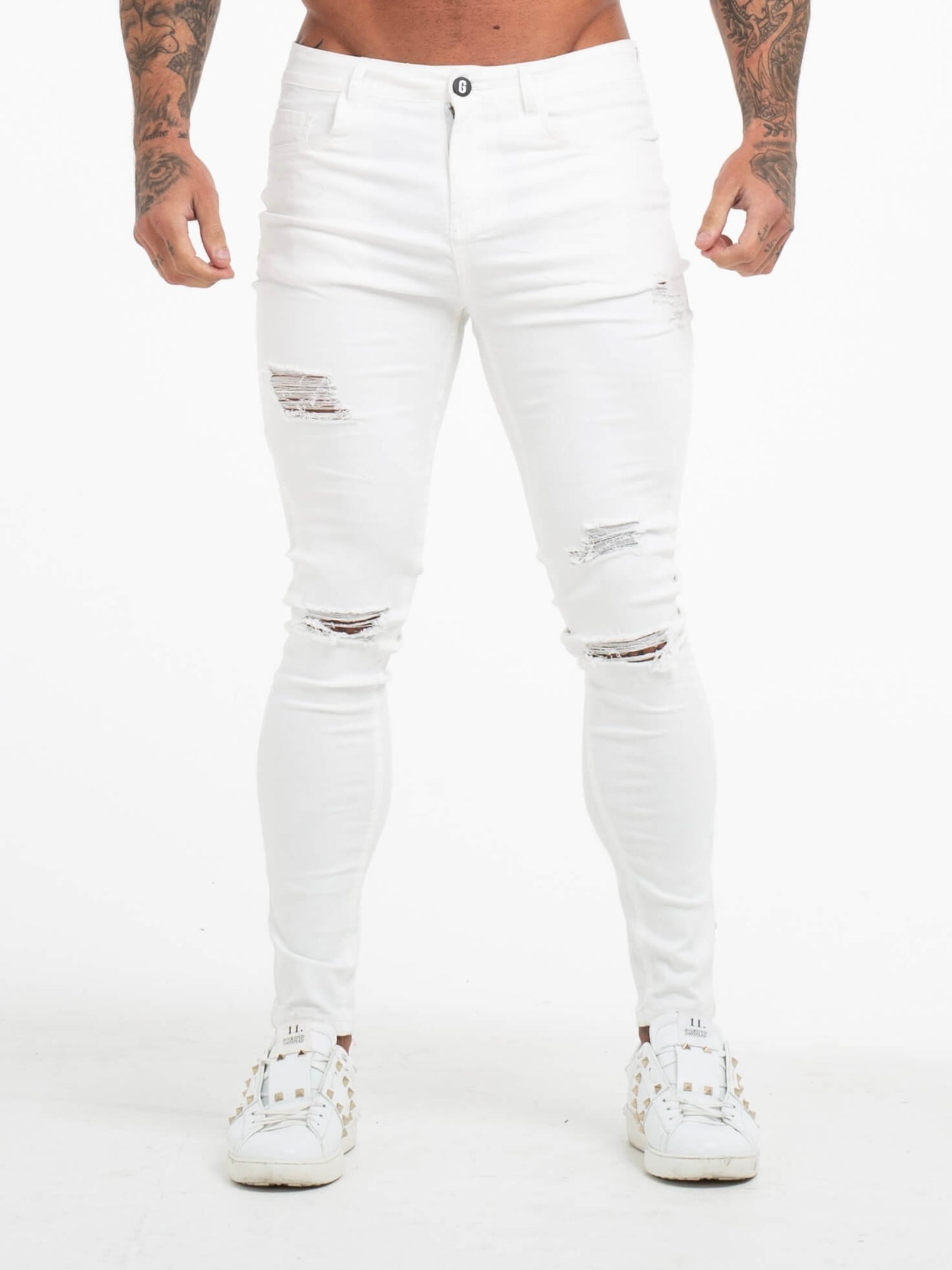 The Vittorio Ripped Jeans - White