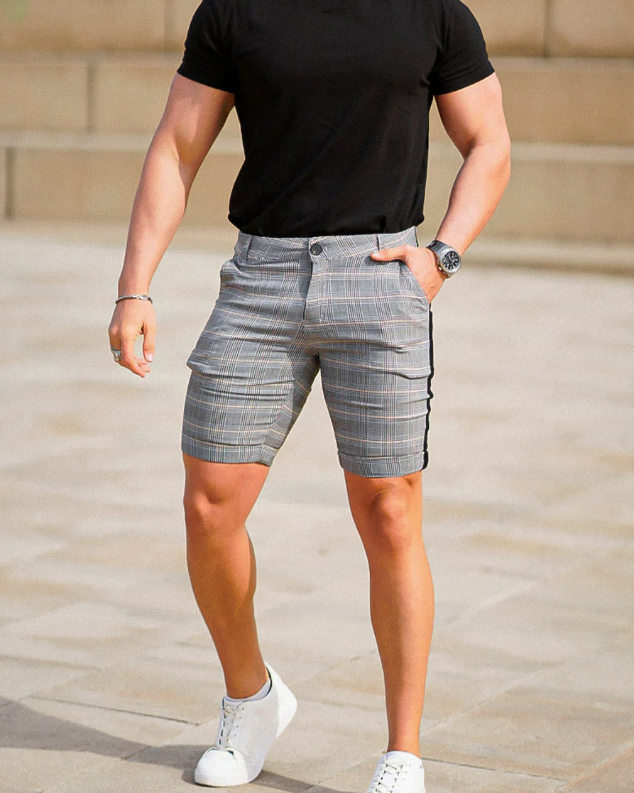 THE EMANUELE SHORTS - GREY/BLACK