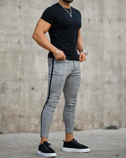 The Emanuele Trousers - Grey/Black