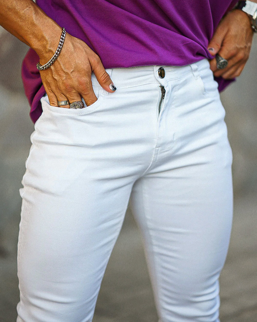THE LUCENTE JEANS - WHITE