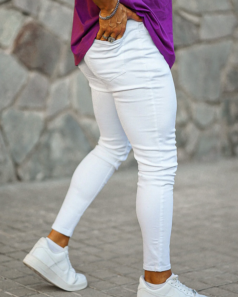 THE LUCENTE JEANS - WHITE