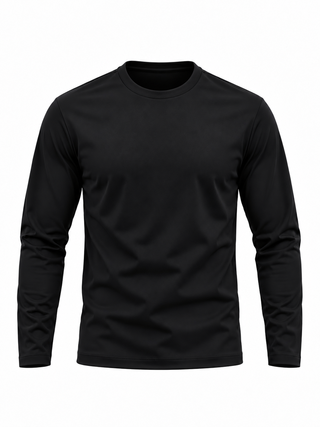 Mercerised Long Sleeve - Black