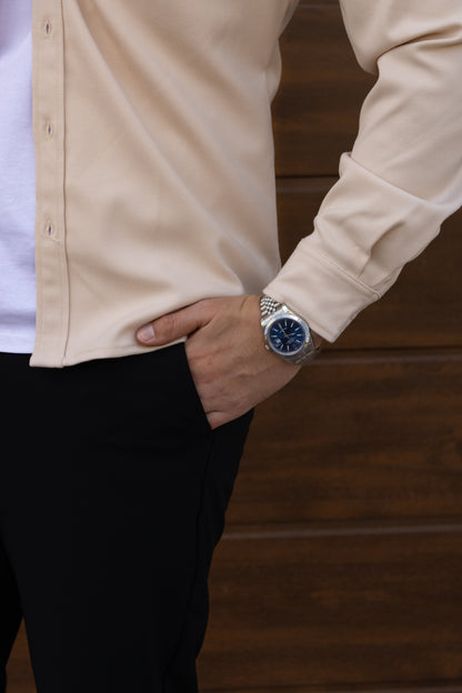 The Milano Overshirt - Beige