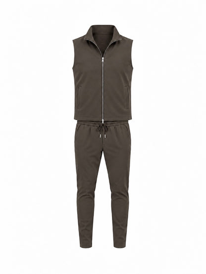 Tech Gilet Suit - Brown