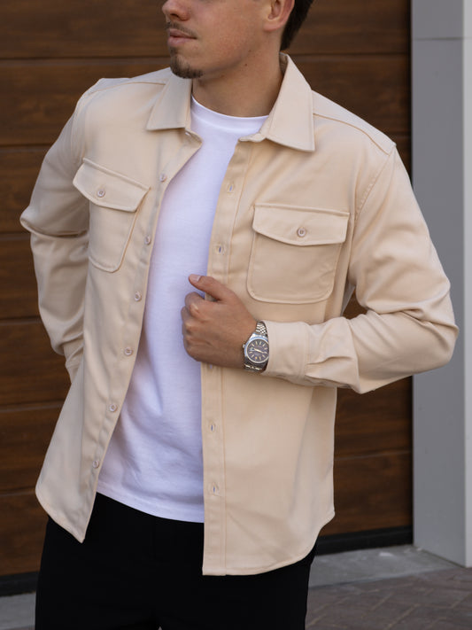 The Milano Overshirt - Beige