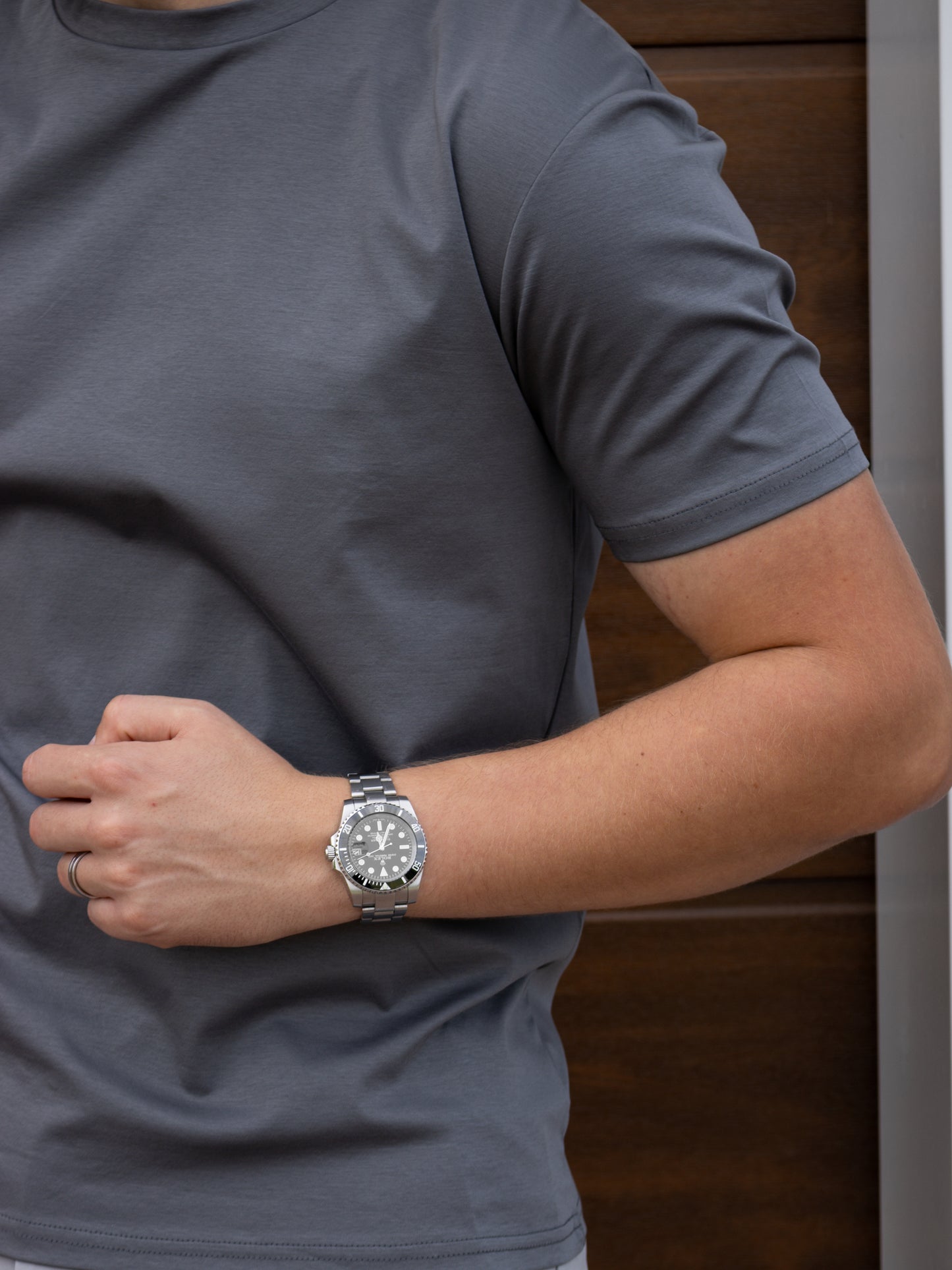 The Mercerised T-Shirt - Grey