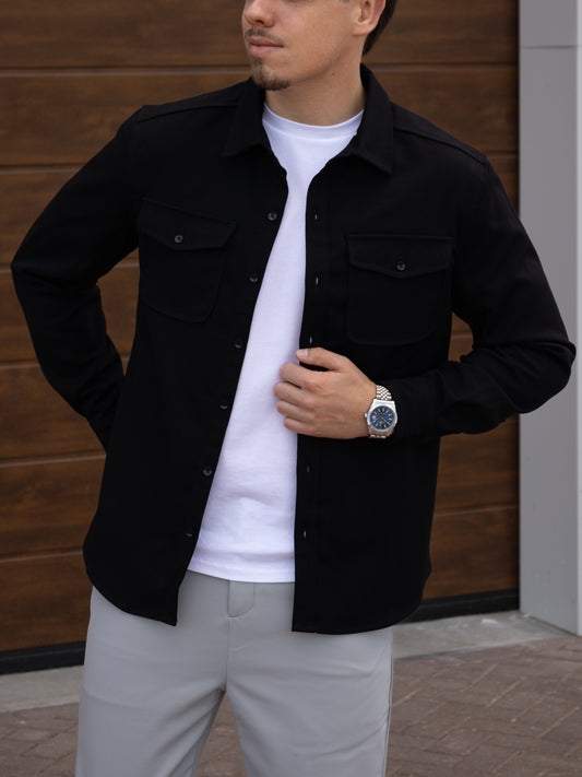 The Milano Overshirt - Black