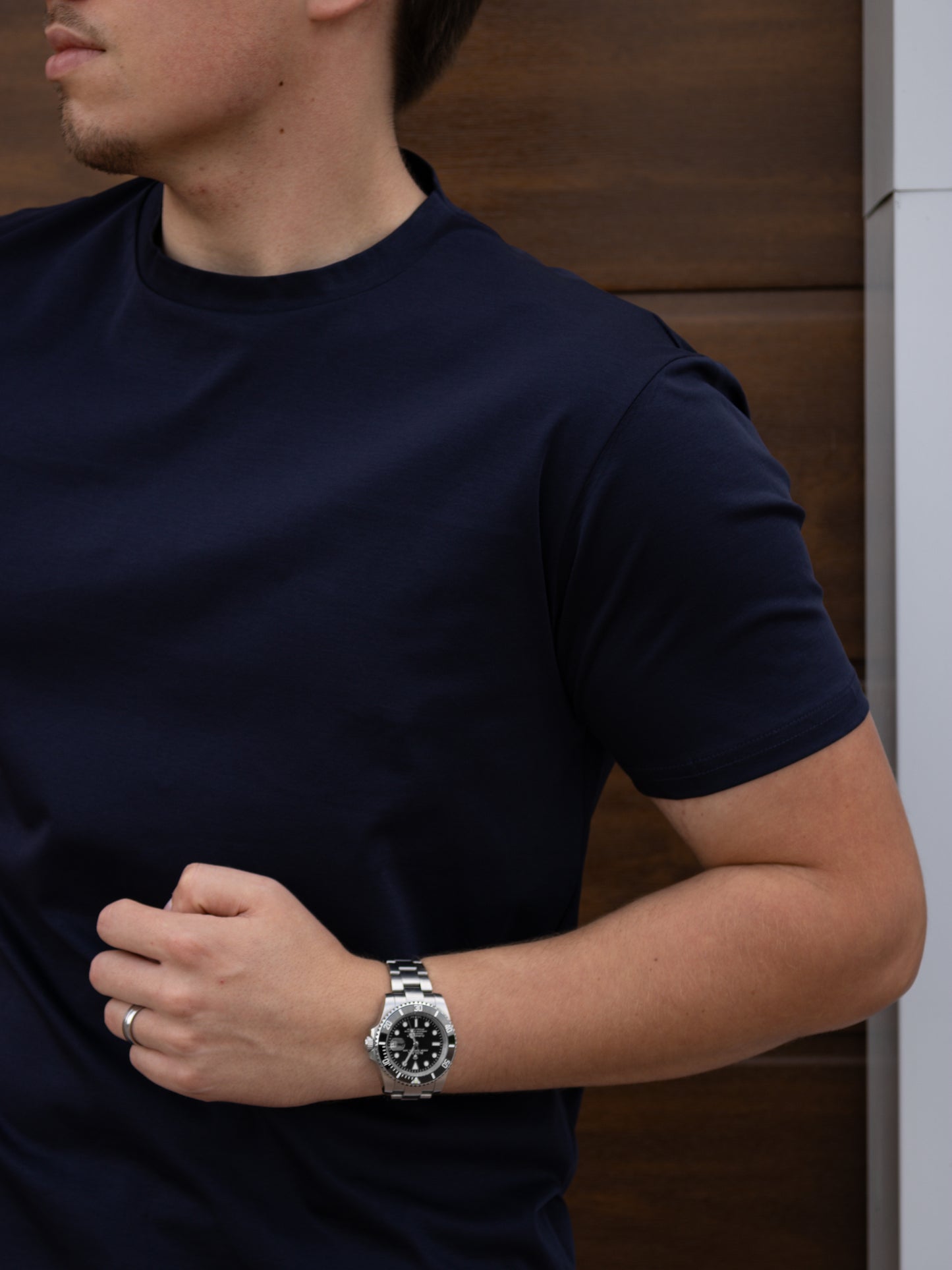 The Mercerised T-Shirt - Dark Blue