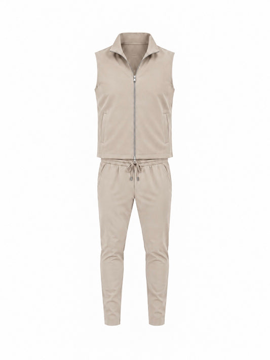 Tech Gilet Suit - Beige
