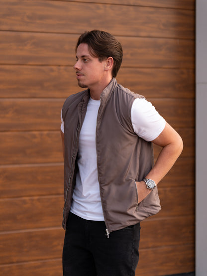 The Romano Bodywarmer - Taupe