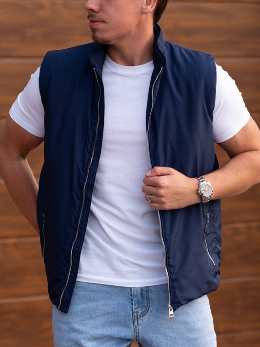The Romano Bodywarmer - Dark Blue