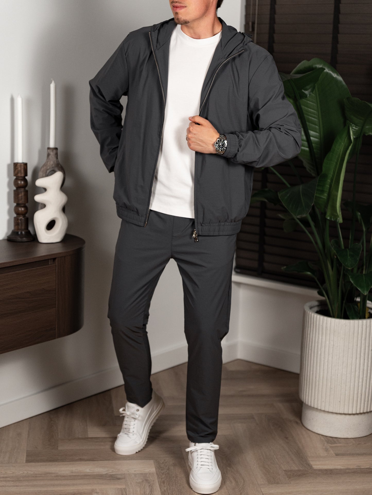 The Hooded Tech Suit - Grey