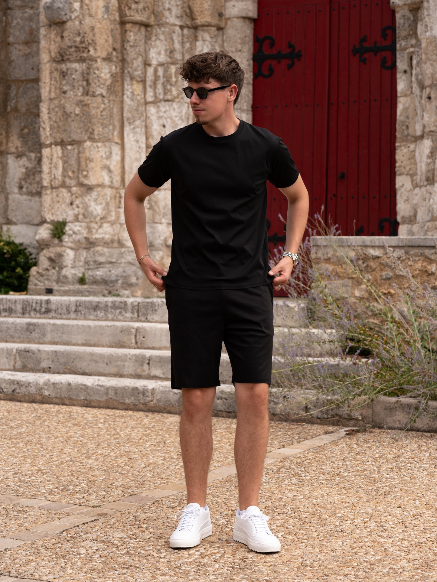 The Mercerised Co-Ord Set - Black