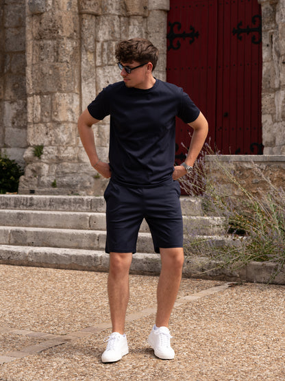 The Mercerised Co-Ord Set - Dark Blue