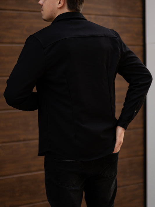 The Milano Overshirt - Black