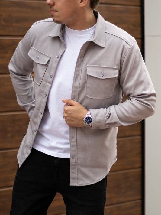 The Milano Overshirt - Grey