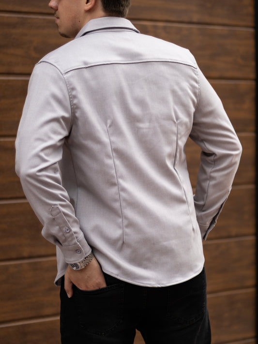 The Milano Overshirt - Grey