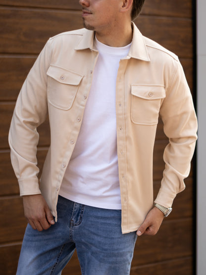 The Milano Overshirt - Beige