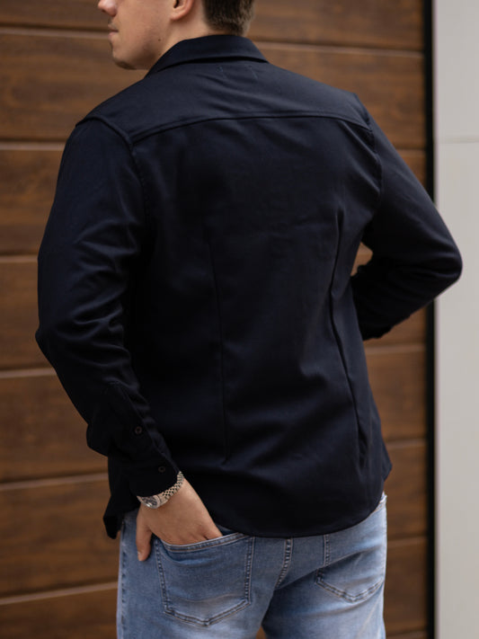 The Milano Overshirt - Dark Blue