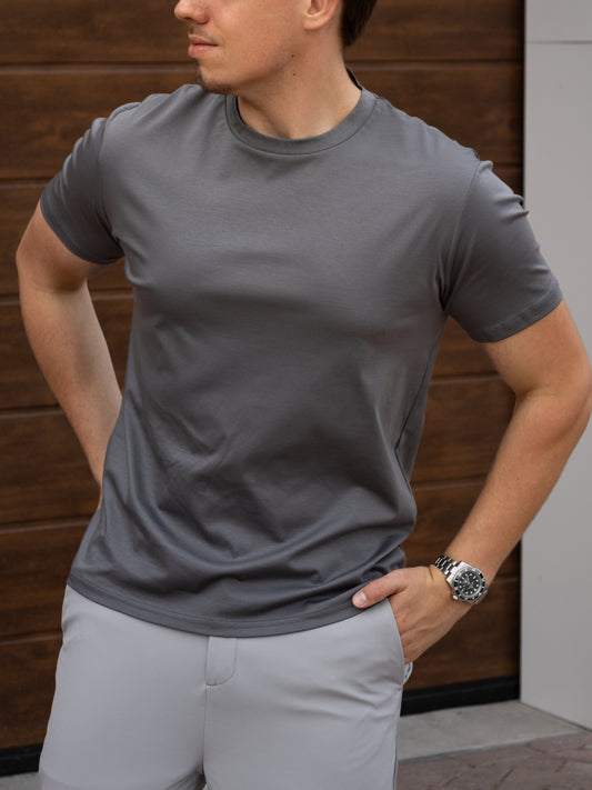 The Mercerised T-Shirt - Grey