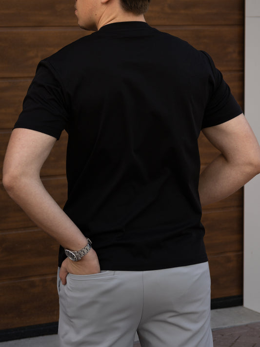 The Mercerised T-Shirt - Black