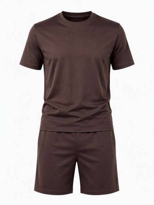 The Mercerised Co-Ord Set - Coffee