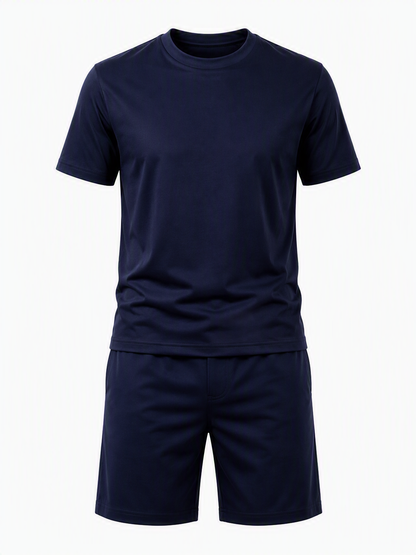 The Mercerised Co-Ord Set - Dark Blue