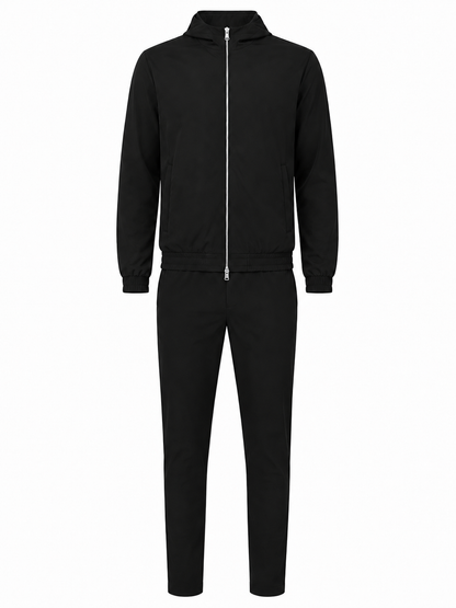 The Hooded Tech Suit - Black